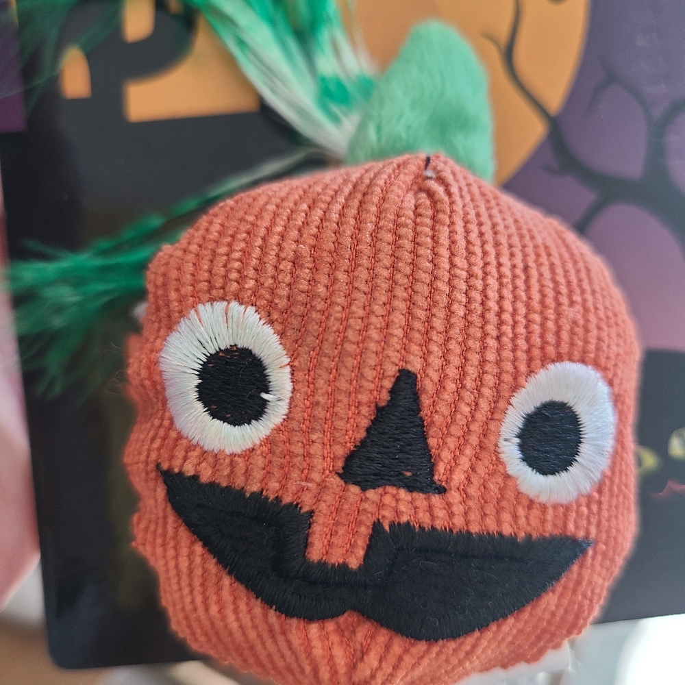 Halloween jack-o-lantern cat toy